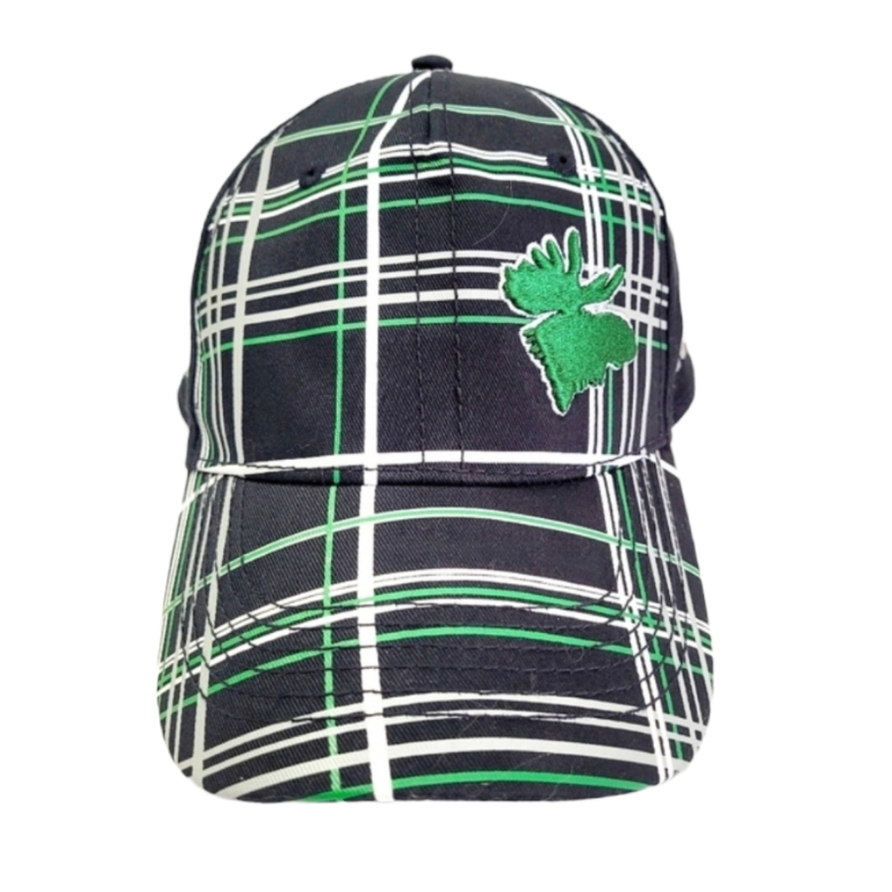 Karbon Moosehead Lager Black, Gray, White & Green Snapback Baseball Hat/Cap